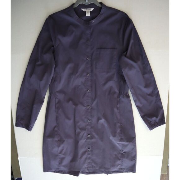 Athleta 659295-01 Women's Sz M Purple Button-Front Midi Shirt Dress - Picture 11 of 12